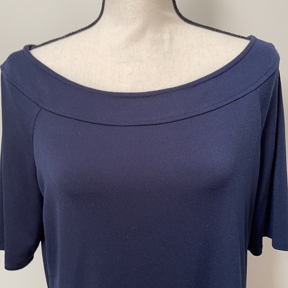 The Limited Navy Short Sleeve Blouse - Picture 2 of 15